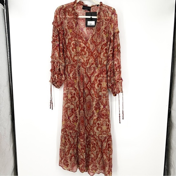 NEW Sunrise by the Kooples Boho Maxi Dress Size 1 - Picture 3 of 12